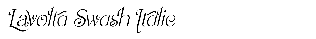 Lavolta Swash Italic